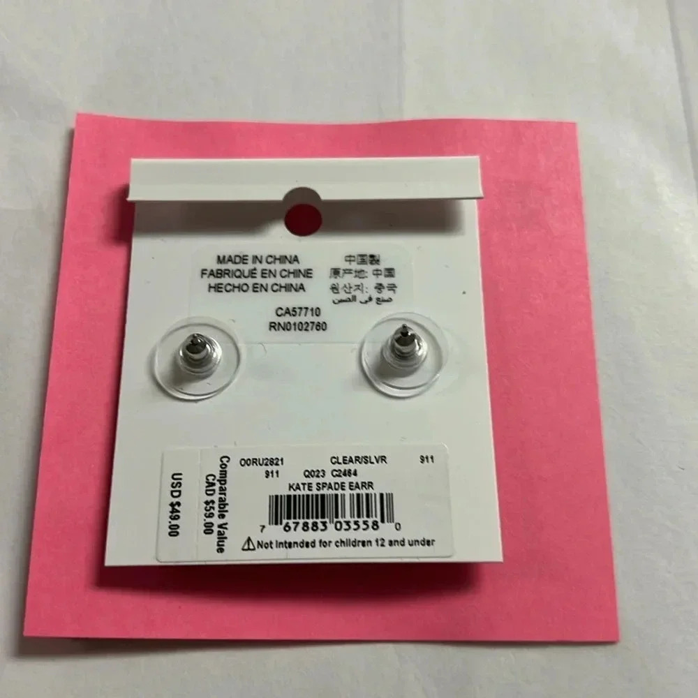 NWT Kate Spade rhinestone daisy earrings - Picture 3 of 5